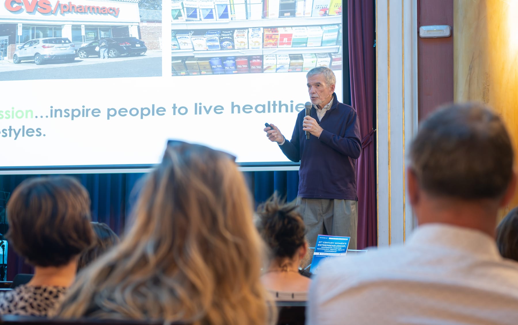 Paul Thornton delivering a presentation to a conference audience